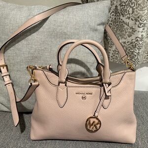 Michael Kors Austen Pebbled Leather Satchel Crossbody